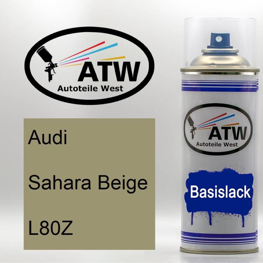 Audi, Sahara Beige, L80Z: 400ml Sprühdose, von ATW Autoteile West.